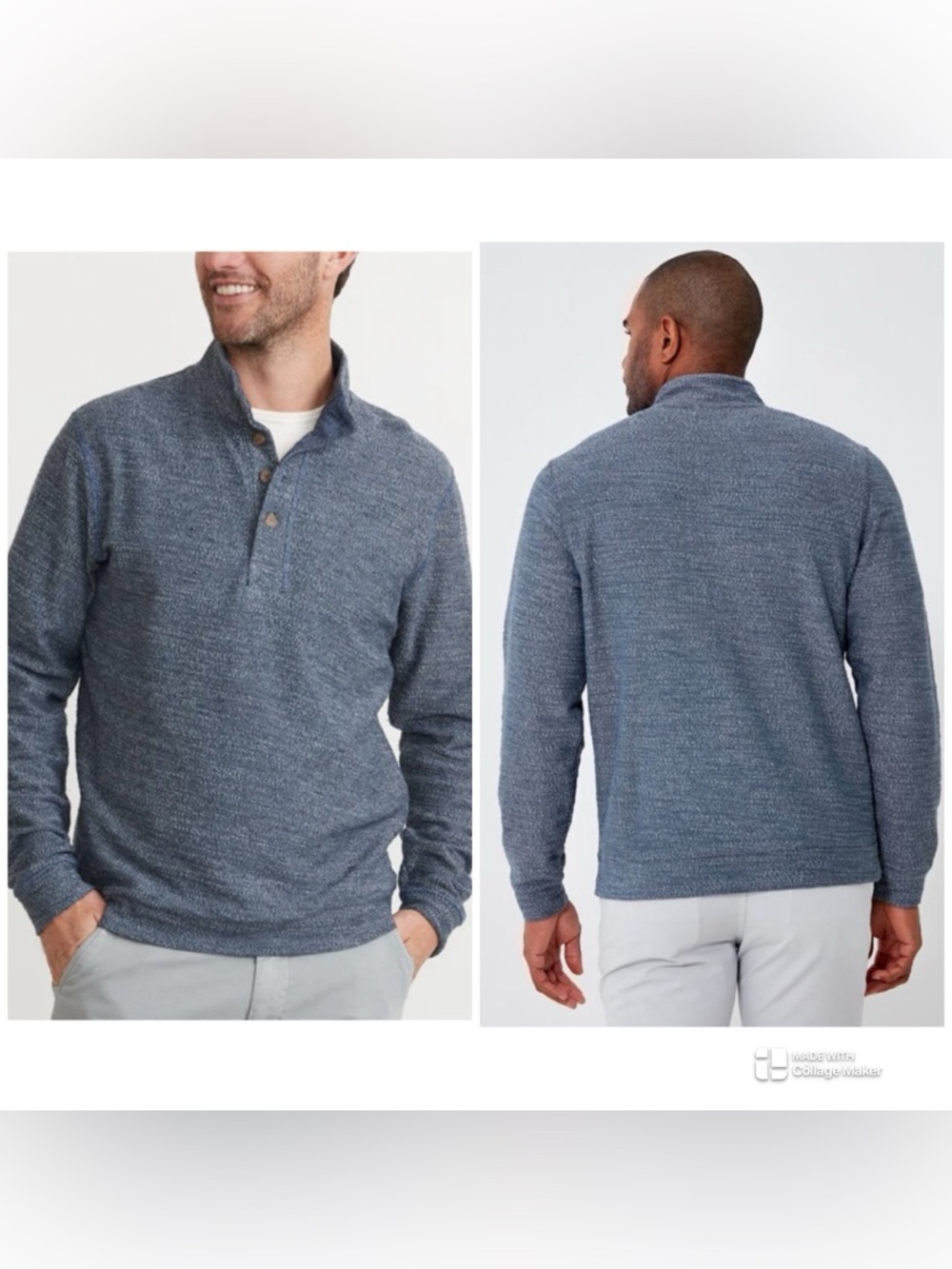 Marine Layer Clayton Textured Pullover New